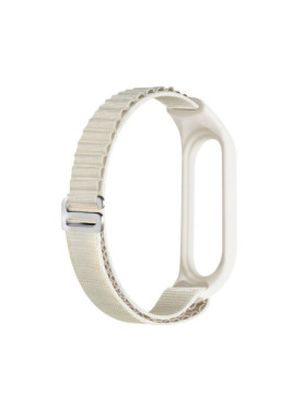 Leewello Λουράκι Υφασμάτινο Λευκό (Mi Band (Xiaomi) M3, M4, M5, M6, M7)