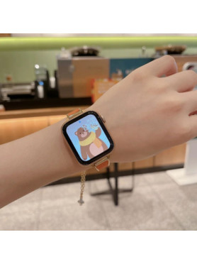 LW-372 Λουράκι Ανοξείδωτο Ατσάλι Χρυσό (Apple Watch 38/40/41/42mm)