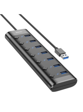 Hoco HB40 USB 3.0 Hub 7 Θυρών με σύνδεση USB-A