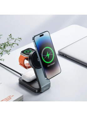 Hoco Ασύρματος Φορτιστής (Qi Pad) 15W Μαύρος (CQ3)