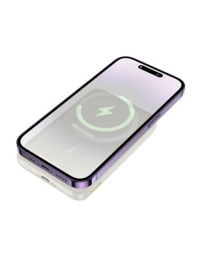 Hoco J141 MagSafe Power Bank 10000mAh 20W με Θύρα USB-C Power Delivery Λευκό