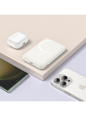 Hoco J141 MagSafe Power Bank 10000mAh 20W με Θύρα USB-C Power Delivery Λευκό
