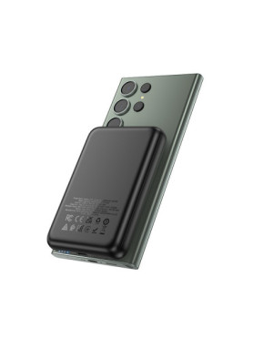 Hoco J141 MagSafe Power Bank 10000mAh 20W με Θύρα USB-C Power Delivery Μαύρο