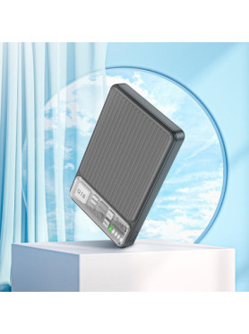 Hoco MagSafe Power Bank 10000mAh 22.5W με Θύρα USB-A και Θύρα USB-C Power Delivery Μαύρο