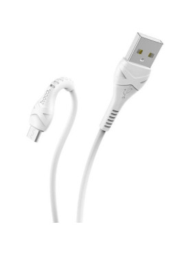 Hoco X37 Cool Power Regular USB 2.0 to micro USB Cable Λευκό 1m