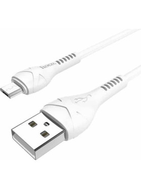 Hoco X37 Cool Power Regular USB 2.0 to micro USB Cable Λευκό 1m