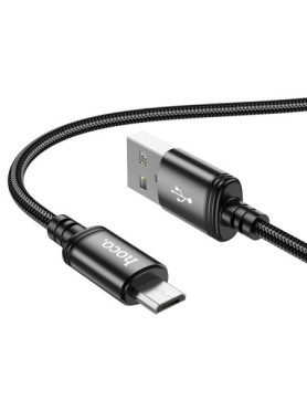 Hoco X89 Braided USB 2.0 to micro USB Cable Μαύρο 1m