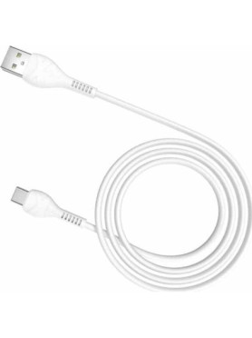 Hoco X37 Cool Power USB 2.0 Cable USB-C male - USB-A Λευκό 1m (HOC-X37c-W)