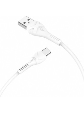 Hoco X37 Cool Power USB 2.0 Cable USB-C male - USB-A Λευκό 1m (HOC-X37c-W)