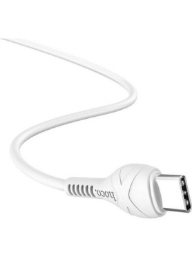 Hoco X37 Cool Power USB 2.0 Cable USB-C male - USB-A Λευκό 1m (HOC-X37c-W)