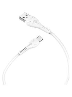 Hoco X37 Cool Power USB 2.0 Cable USB-C male - USB-A Λευκό 1m (HOC-X37c-W)