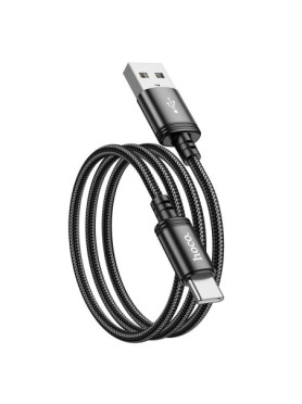 Hoco X89 Braided USB 2.0 Cable USB-C male - USB-A Μαύρο 1m