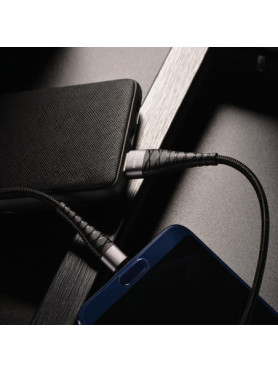 Borofone BX32 Braided USB 2.0 Cable USB-C male - USB-A male Μαύρο 1m