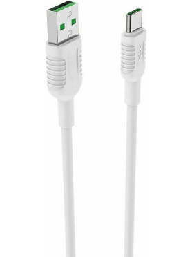 Borofone BX33 Billow USB 2.0 Cable USB-C male - USB-A male Λευκό 1.2m (10703)