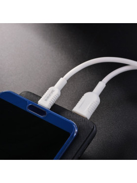 Borofone BX33 Billow USB 2.0 Cable USB-C male - USB-A male Λευκό 1.2m (10703)