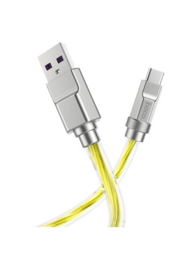 Hoco Solid (u113) USB 2.0 Cable USB-C male - USB-A Χρυσό 1m