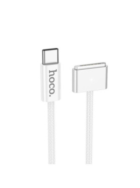 Hoco X103 Magnetic / LED USB 2.0 Cable USB-C male - Magsafe 3 140W Λευκό 2m (33987)
