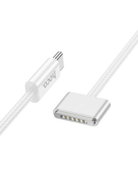 Hoco X103 Magnetic / LED USB 2.0 Cable USB-C male - Magsafe 3 140W Λευκό 2m (33987)