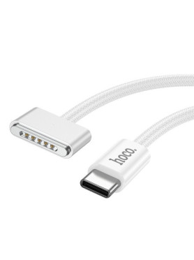 Hoco X103 Magnetic / LED USB 2.0 Cable USB-C male - Magsafe 3 140W Λευκό 2m (33987)