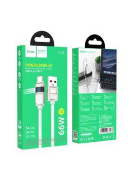 Hoco USB 2.0 Cable USB-C male - USB-A Λευκό 1.2m