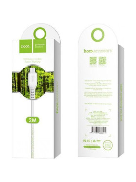 Hoco Regular USB 2.0 to micro USB Cable Λευκό 2m (X20 Flash)