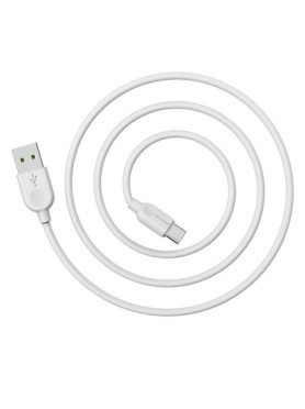 Borofone BX14 USB 2.0 Cable USB-C male - USB-A Λευκό 2m