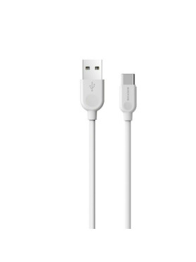 Borofone BX14 USB 2.0 Cable USB-C male - USB-A Λευκό 2m