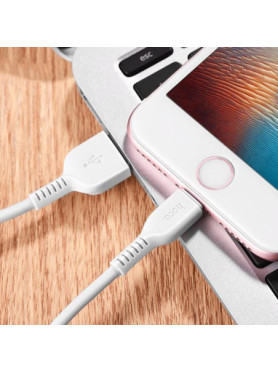 Hoco X20i USB-A to Lightning Cable Λευκό 3m (HOC-X20I-W3)