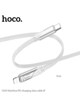 Hoco U119 USB 2.0 Cable USB-C male - USB-C Λευκό 1.2m