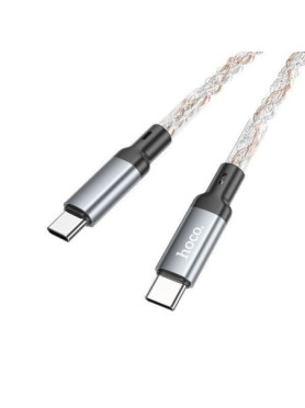 Hoco U112 Shine LED USB 2.0 Cable USB-C male - USB-C 20W Πολύχρωμο 1m