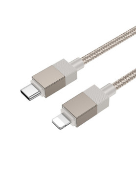 Hoco X110 Honorific Braided USB-C to Lightning Cable 27W Χρυσό 1m