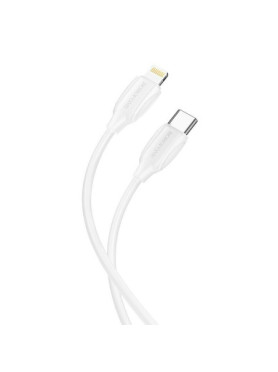 Borofone BX19 USB-C to Lightning Cable 20W Λευκό 2m