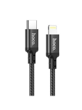 Hoco X14 Double Speed Braided USB-C to Lightning Cable 20W Μαύρο 2m