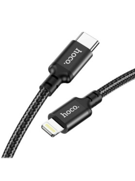 Hoco X14 Double Speed Braided USB-C to Lightning Cable 20W Μαύρο 2m
