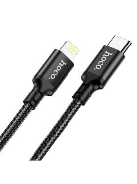 Hoco X14 Double Speed Braided USB-C to Lightning Cable 20W Μαύρο 2m