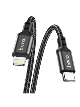 Hoco X14 Double Speed Braided USB-C to Lightning Cable 20W Μαύρο 2m