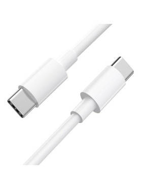 Hoco X51 USB 2.0 Cable USB-C male - USB-C 100W Λευκό 2m (HC-X51WH)