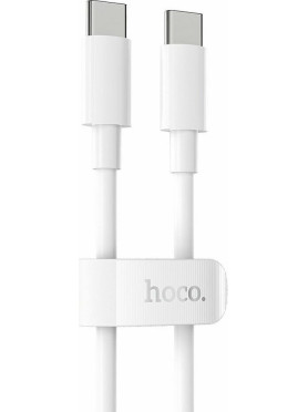 Hoco X51 USB 2.0 Cable USB-C male - USB-C 100W Λευκό 2m (HC-X51WH)
