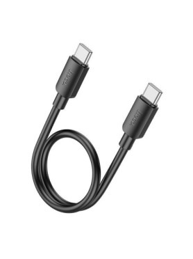 Hoco X96 USB 2.0 Cable USB-C male - USB-C 60W Μαύρο 0.25m