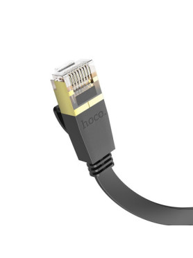 Hoco US07 Flat U/UTP Cat.6 Καλώδιο Δικτύου Ethernet 3m Μαύρο