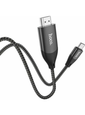 Hoco UA16 Cable HDMI male - USB-C male 2m Γκρι