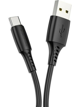 Borofone BX40 Regular USB 2.0 Cable USB-C male - USB-A male Πολύχρωμο 1m (BX40) 30τμχ