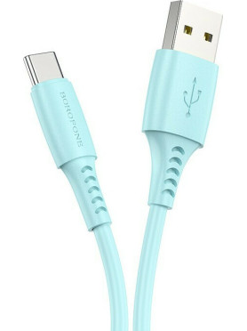 Borofone BX40 Regular USB 2.0 Cable USB-C male - USB-A male Πολύχρωμο 1m (BX40) 30τμχ