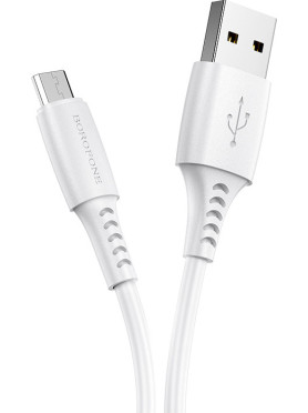 Borofone BX40 30τμχ Regular USB 2.0 to micro USB Cable Πολύχρωμο 1m