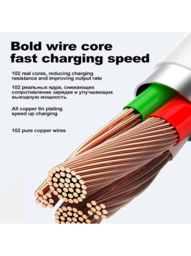 Leewello USB 2.0 Cable USB-C male - USB-C 60W Λευκό 1m