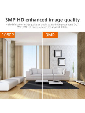 Leewello LW-342 IP Κάμερα Παρακολούθησης Wi-Fi Full HD+ 3MP με Αμφίδρομη Επικοινωνία και Φακό 3.6mm