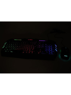 Weibo WB-520 Σετ Gaming Μηχανικό Πληκτρολόγιο με Μεμβράνης διακόπτες και RGB φωτισμό &amp; Ποντίκι (Αγγλικό US)