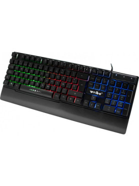 Weibo WB-100 Dark Hero Gaming Πληκτρολόγιο με RGB φωτισμό (Αγγλικό US)
