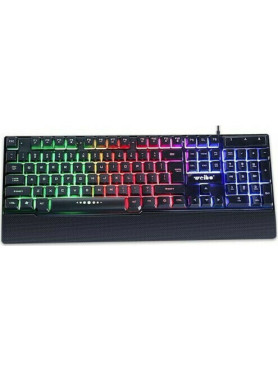 Weibo WB-100 Dark Hero Gaming Πληκτρολόγιο με RGB φωτισμό (Αγγλικό US)