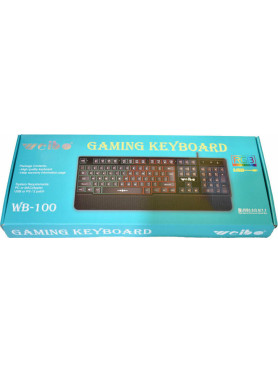 Weibo WB-100 Dark Hero Gaming Πληκτρολόγιο με RGB φωτισμό (Αγγλικό US)